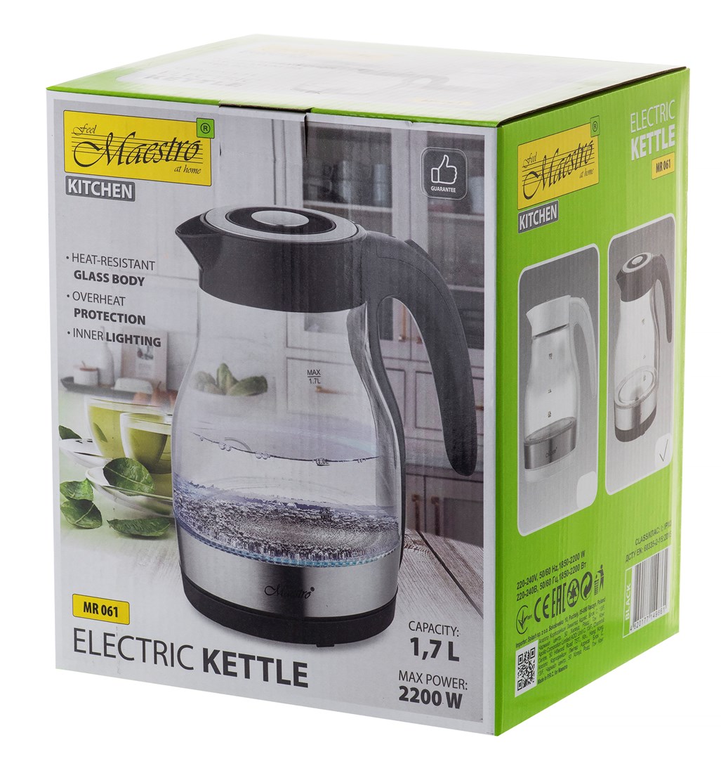 ELECTRIC KETTLE MAESTRO MR-061 BLACK ELECTRIC KETTLE MAESTRO MR-061 BLACK