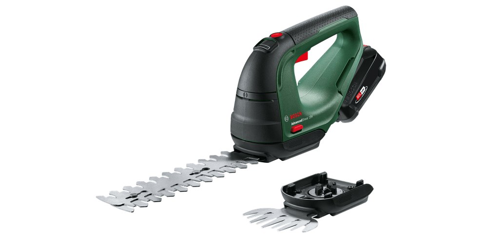 Bosch AdvancedShear 18V-10 cordless grass shear 10 cm Lithium-Ion (Li-Ion) Black, Green Bosch AdvancedShear 18V-10 cordless grass shear 10 cm Lithium-Ion (Li-Ion) Black, Green
