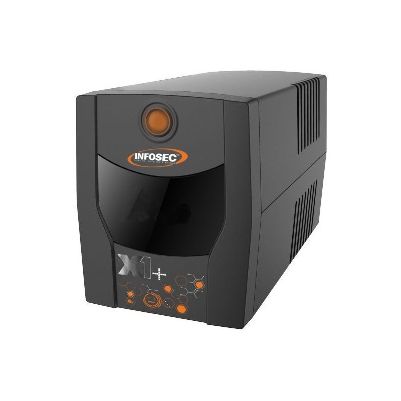 Infosec INF_661130 Backup Power Supply UPS X1+ 1000 IEC, 1000VA, 500W, 4× C13 Infosec INF_661130 Backup Power Supply UPS X1+ 1000 IEC, 1000VA, 500W, 4× C13