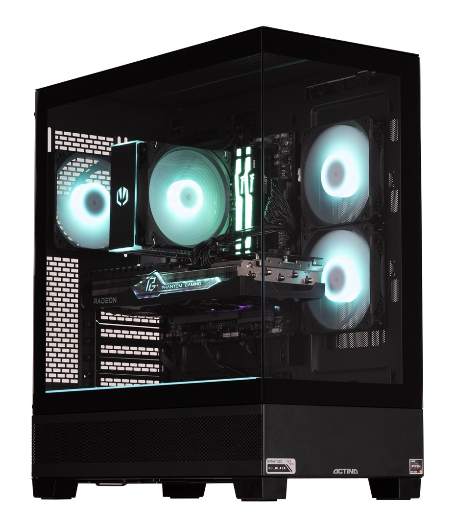 Actina 5901443387138 PC AMD Ryzen™ 5 7600 32 GB DDR5-SDRAM 1 TB SSD AMD Radeon RX 7700 XT Midi Tower Black Actina 5901443387138 PC AMD Ryzen™ 5 7600 32 GB DDR5-SDRAM 1 TB SSD AMD Radeon RX 7700 XT Midi Tower Black