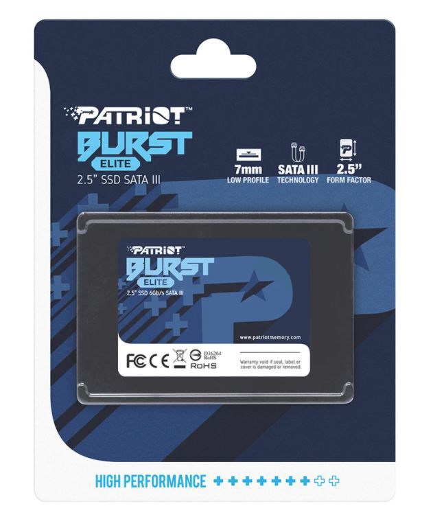 Patriot Memory BURST Elite 2.5" 2.5" 120 GB Serial ATA III Patriot Memory BURST Elite 2.5" 2.5" 120 GB Serial ATA III