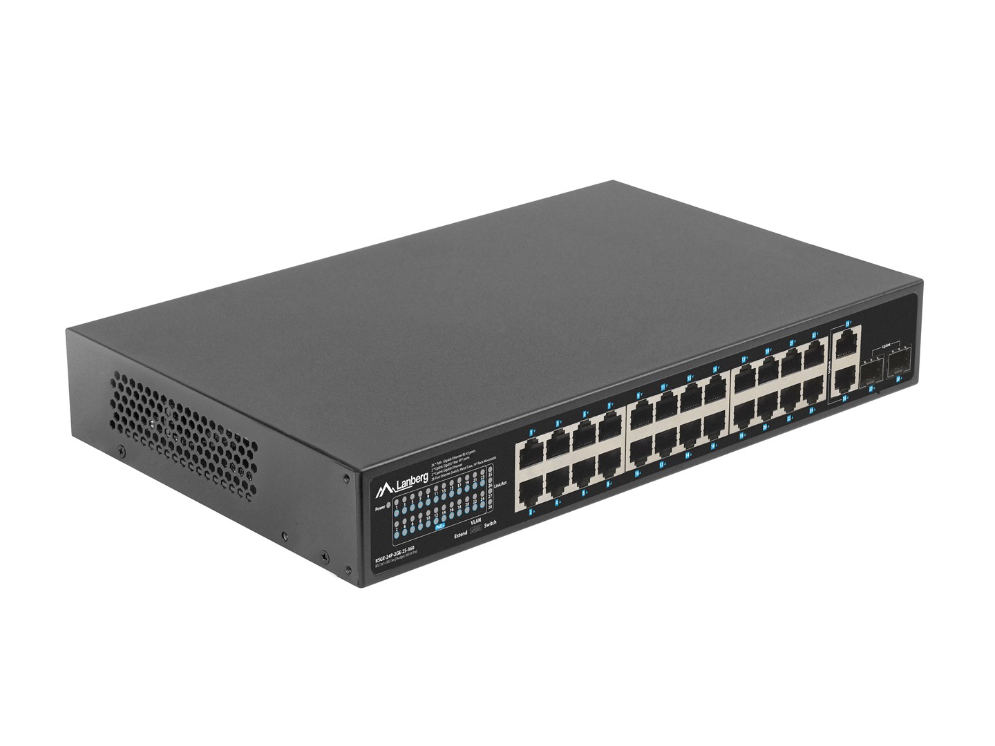 Lanberg RSGE-24P-2GE-2S-360 network switch Unmanaged Lanberg RSGE-24P-2GE-2S-360 network switch Unmanaged