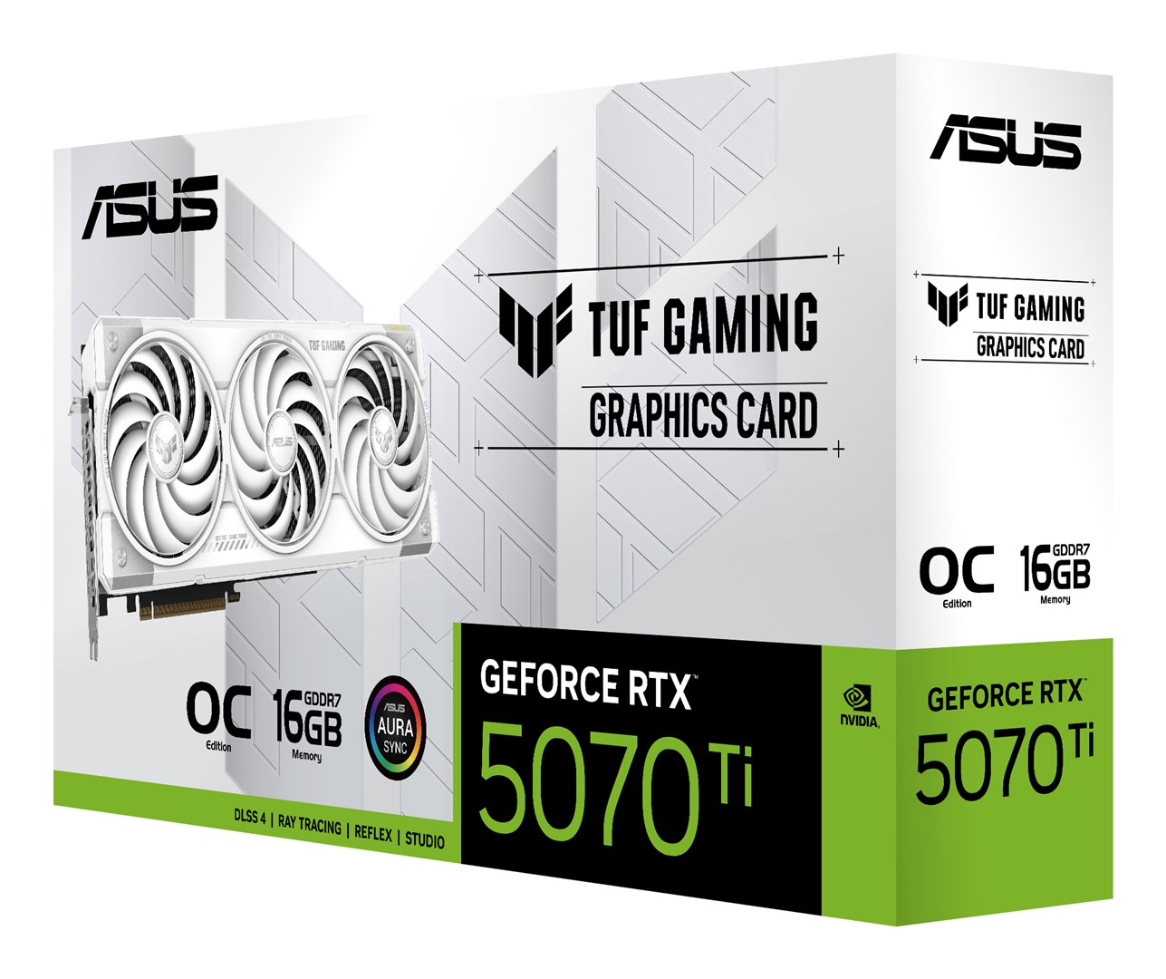 ASUS TUF Gaming RTX 5070 Ti 16 GB OC White graphics card ASUS TUF Gaming RTX 5070 Ti 16 GB OC White graphics card
