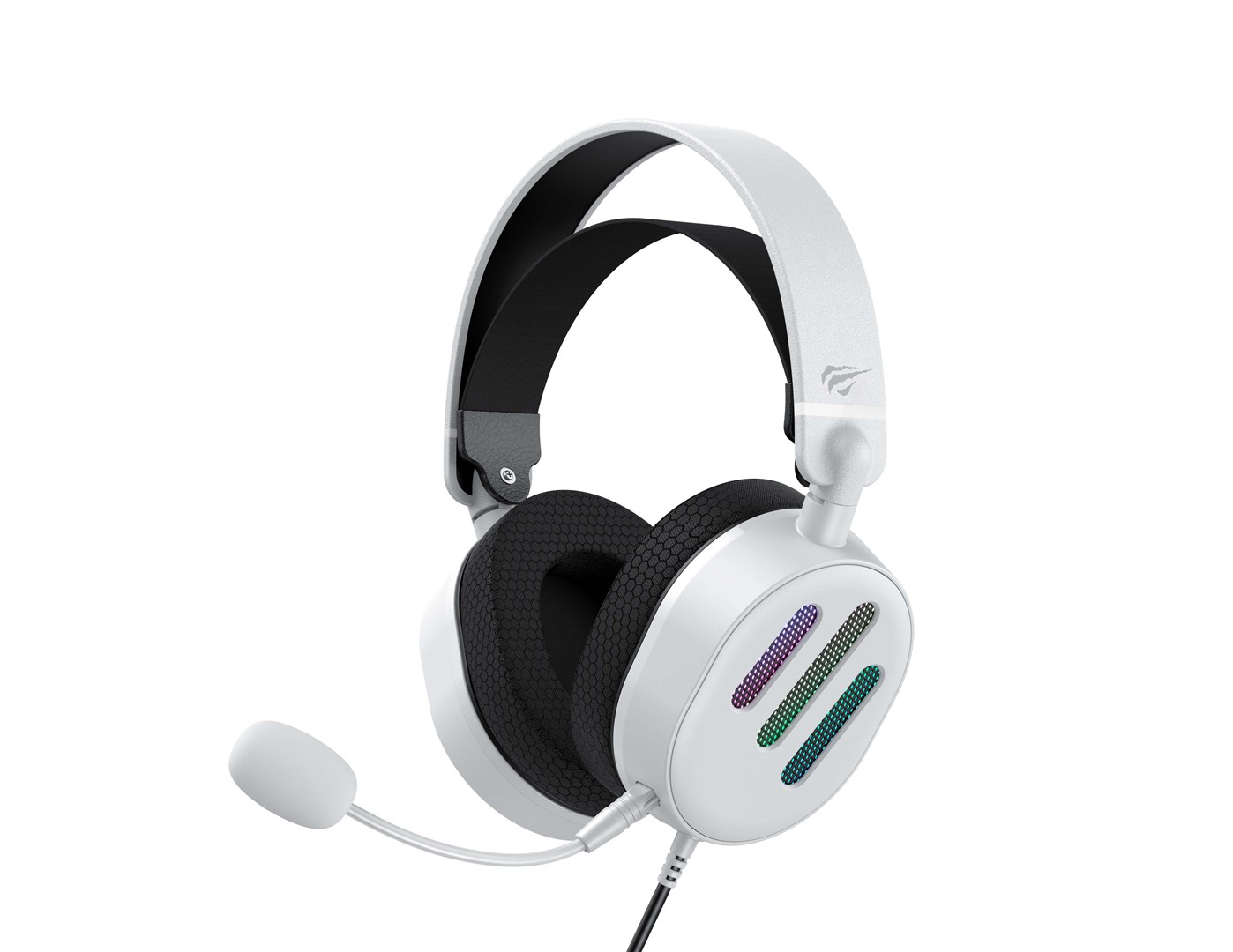 Havit H2038U - gaming headphones, black and white Havit H2038U - gaming headphones, black and white