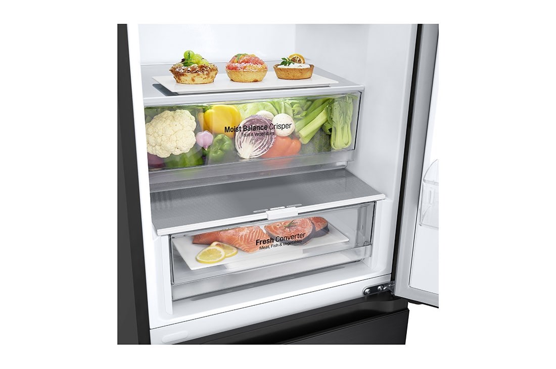 LG GBV5240DEP fridge-freezer Freestanding 387 L D Black LG GBV5240DEP fridge-freezer Freestanding 387 L D Black