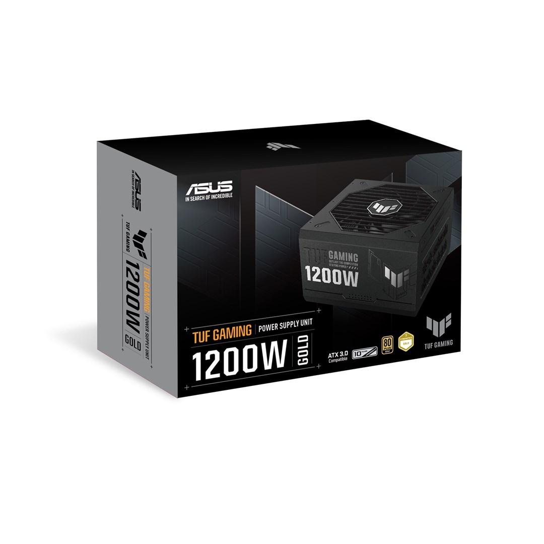 ASUS TUF GAMING 1200W Gold power supply unit 20+4 pin ATX ATX Black ASUS TUF GAMING 1200W Gold power supply unit 20+4 pin ATX ATX Black