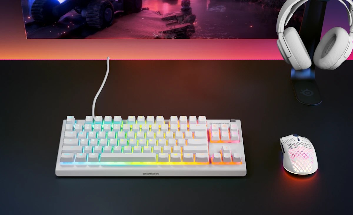 Keyboard SteelSeries Apex 3 TKL US, white Keyboard SteelSeries Apex 3 TKL US, white