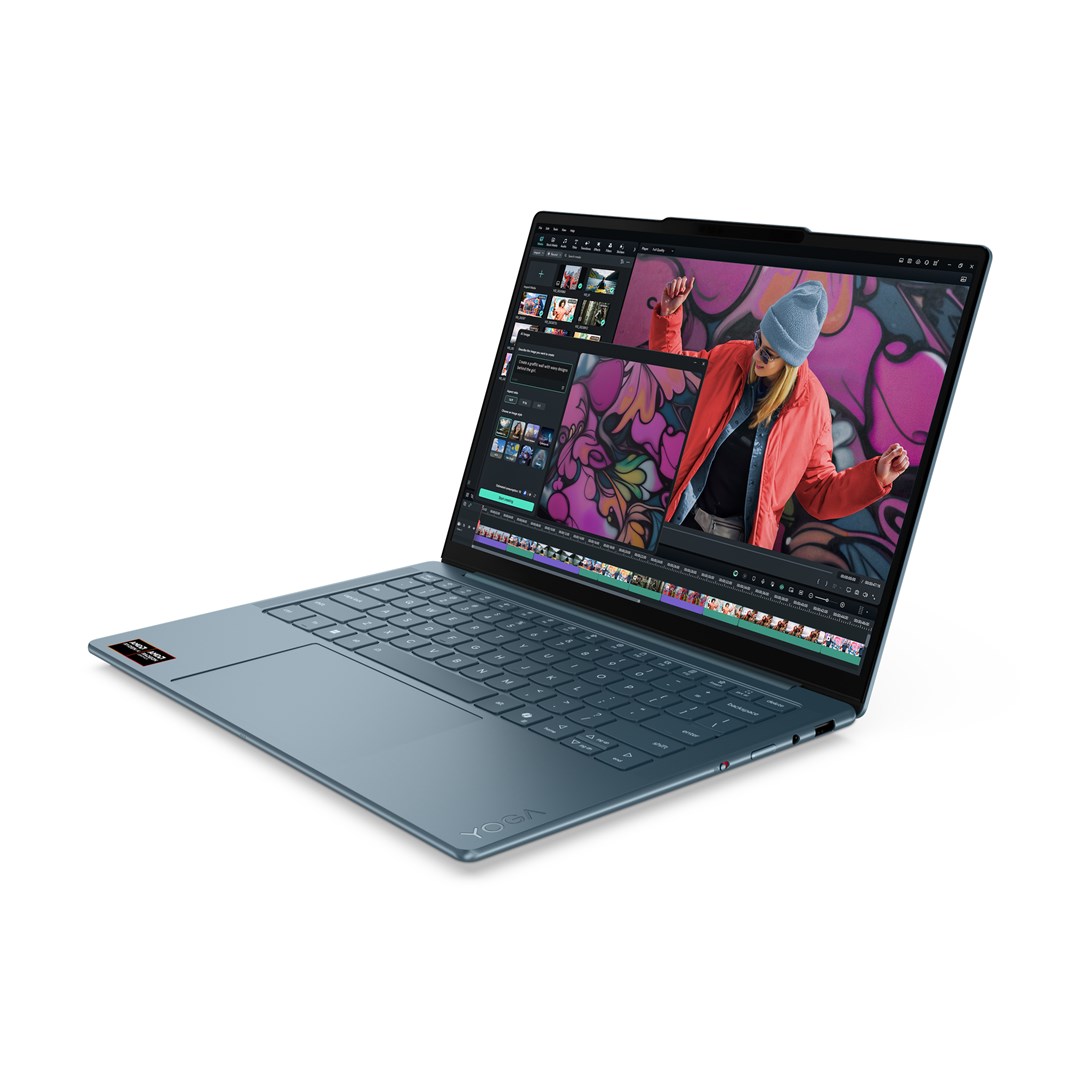 Lenovo Yoga Slim 7 14AKP10 Copilot+ PC AMD Ryzen AI 5 340 Laptop 35.6 cm (14") WUXGA 16 GB LPDDR5x-SDRAM 512 GB SSD Wi-Fi 7 (802.11be) Windows 11 Home Teal Lenovo Yoga Slim 7 14AKP10 Copilot+ PC AMD Ryzen AI 5 340 Laptop 35.6 cm (14") WUXGA 16 GB LPDDR5x-SDRAM 512 GB SSD Wi-Fi 7 (802.11be) Windows 11 Home Teal