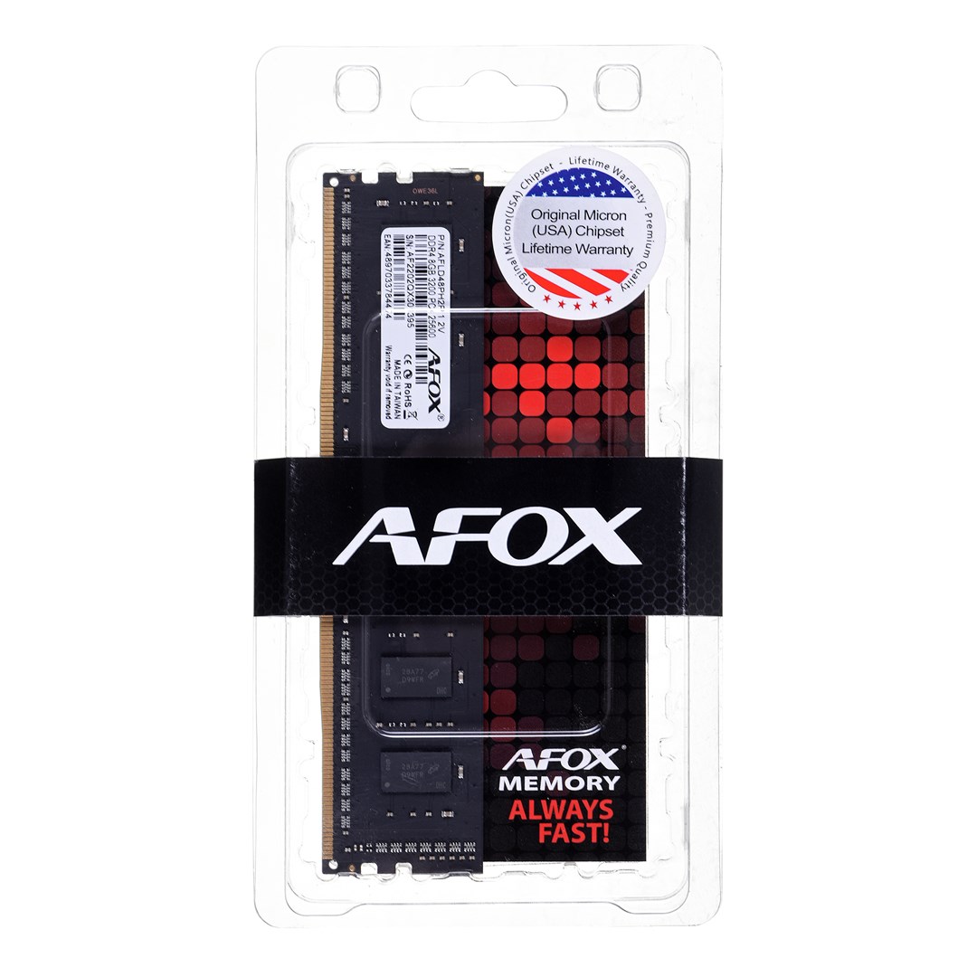 AFOX DDR4 8GB 3200MHZ CL22 XMP2 AFOX DDR4 8GB 3200MHZ CL22 XMP2