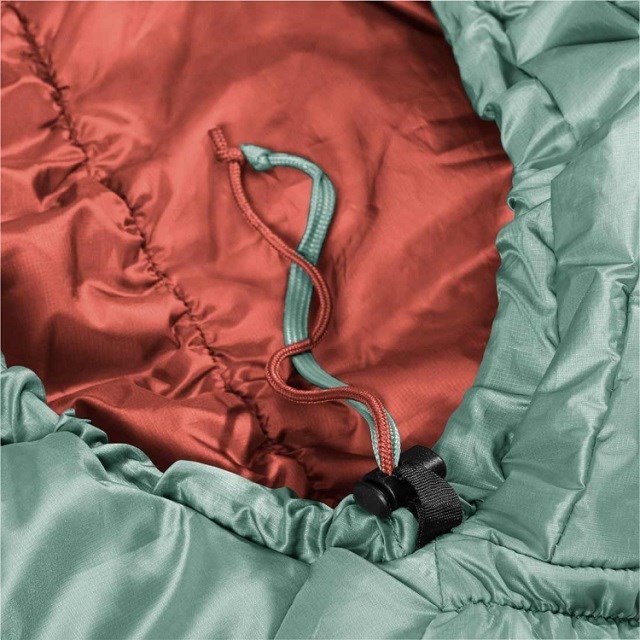 Deuter Exosphere +4° SL Women's Synthetic Sleeping Bag - Left Sage-Redwood Deuter Exosphere +4° SL Women's Synthetic Sleeping Bag - Left Sage-Redwood