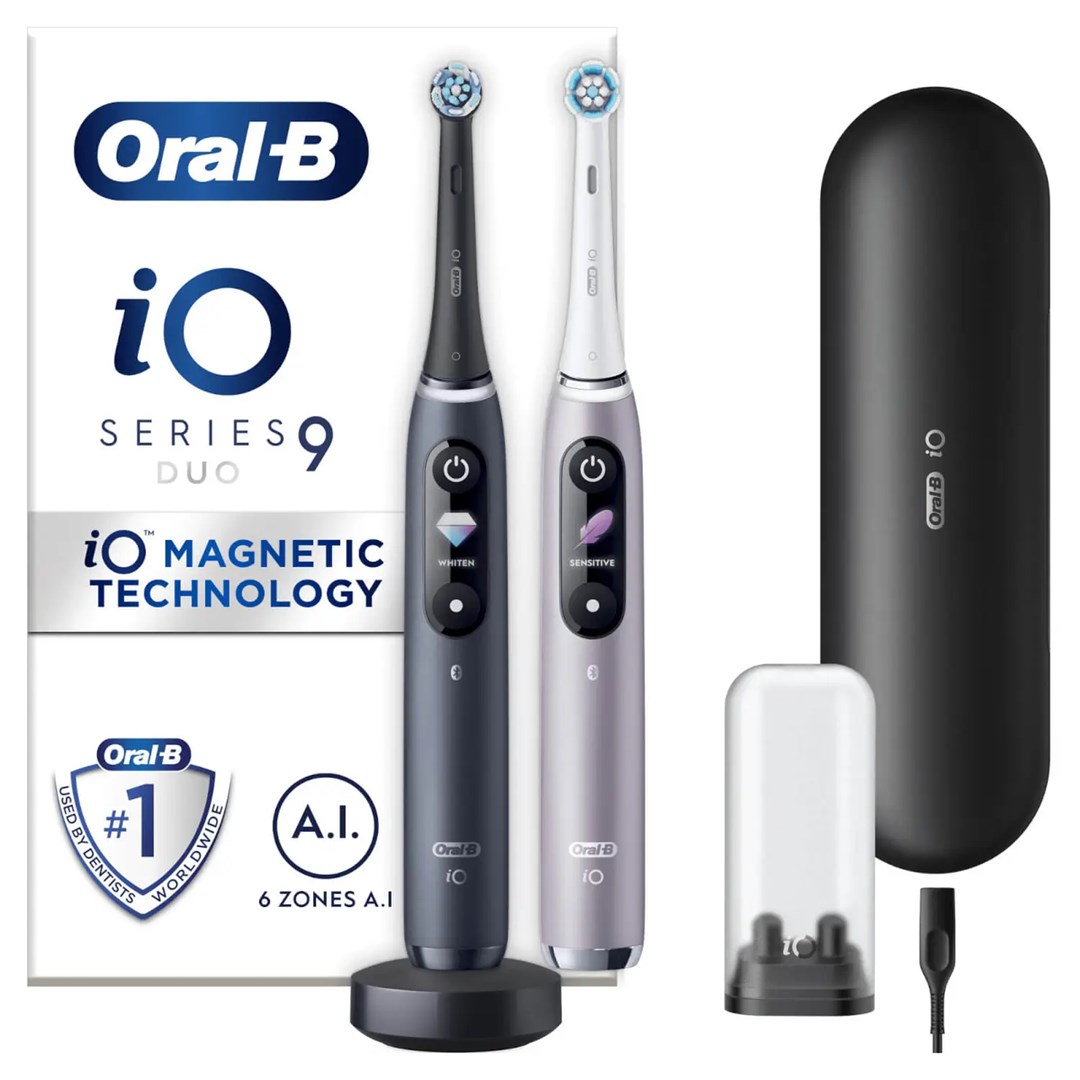 Oral-B iO 9 Adult Rotating toothbrush Black, Rose Oral-B iO 9 Adult Rotating toothbrush Black, Rose