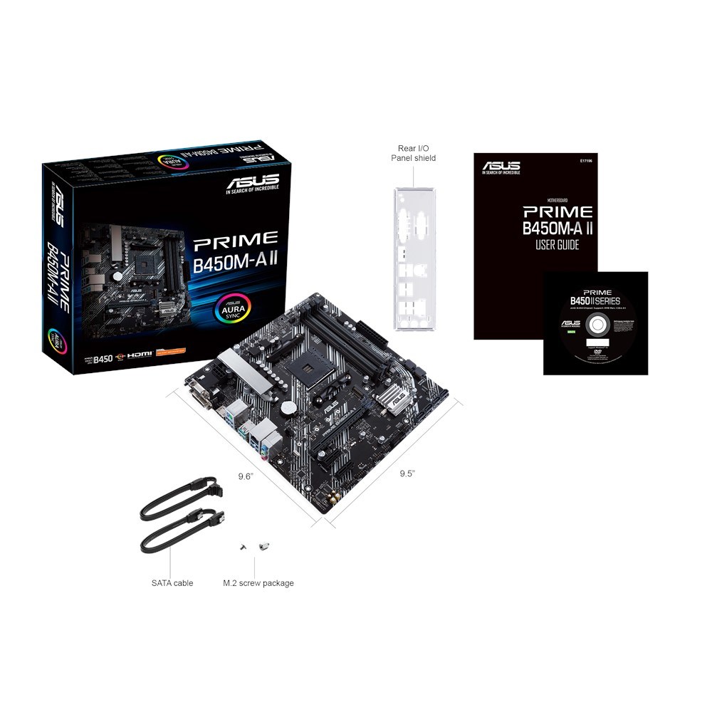 ASUS PRIME B450M-A II Socket AM4 micro ATX AMD B450 ASUS PRIME B450M-A II Socket AM4 micro ATX AMD B450
