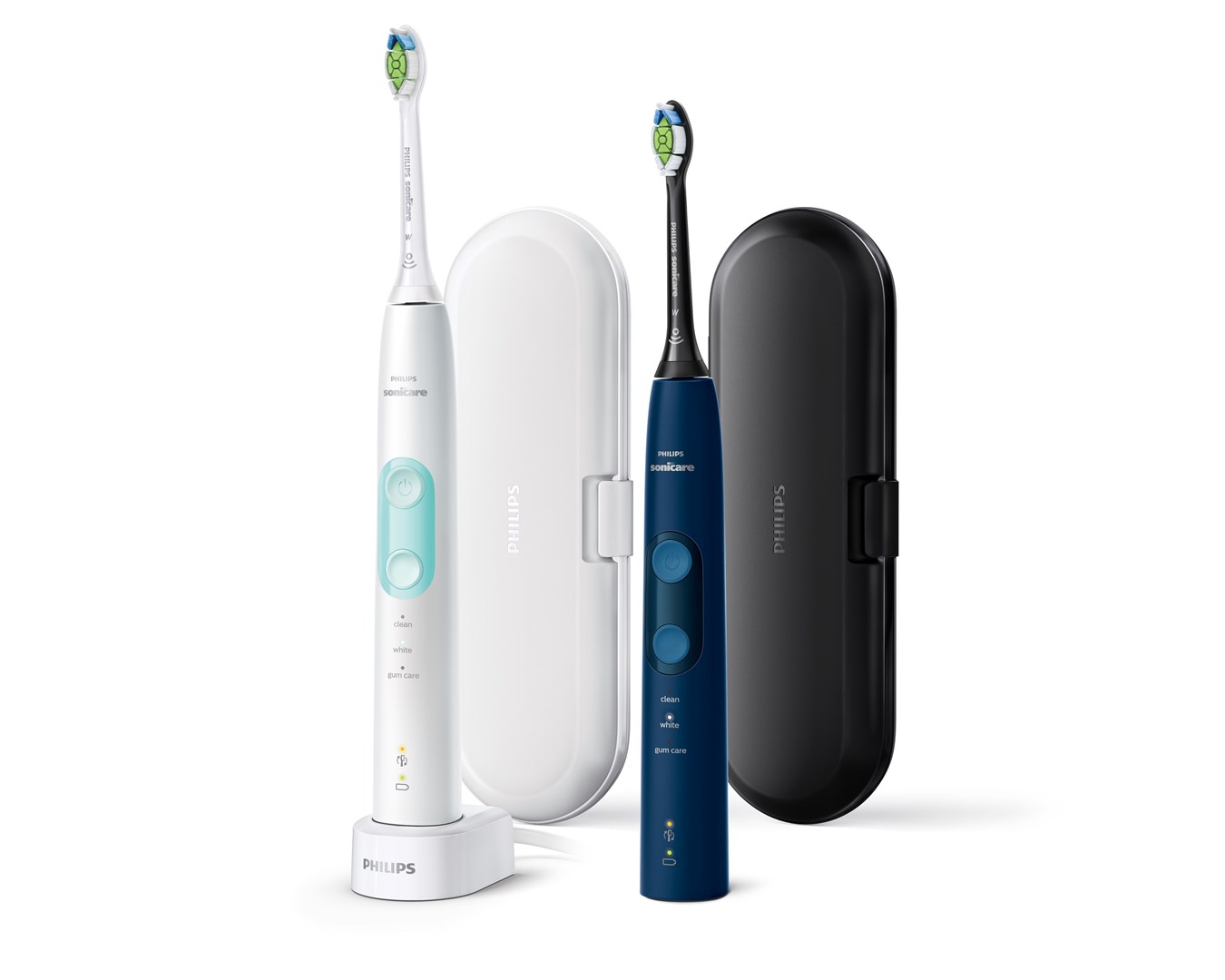 Philips Sonicare ProtectiveClean 5100 ProtectiveClean 5100 HX6851/34 2-pack sonic electric toothbrushes with accessories Philips Sonicare ProtectiveClean 5100 ProtectiveClean 5100 HX6851/34 2-pack sonic electric toothbrushes with accessories