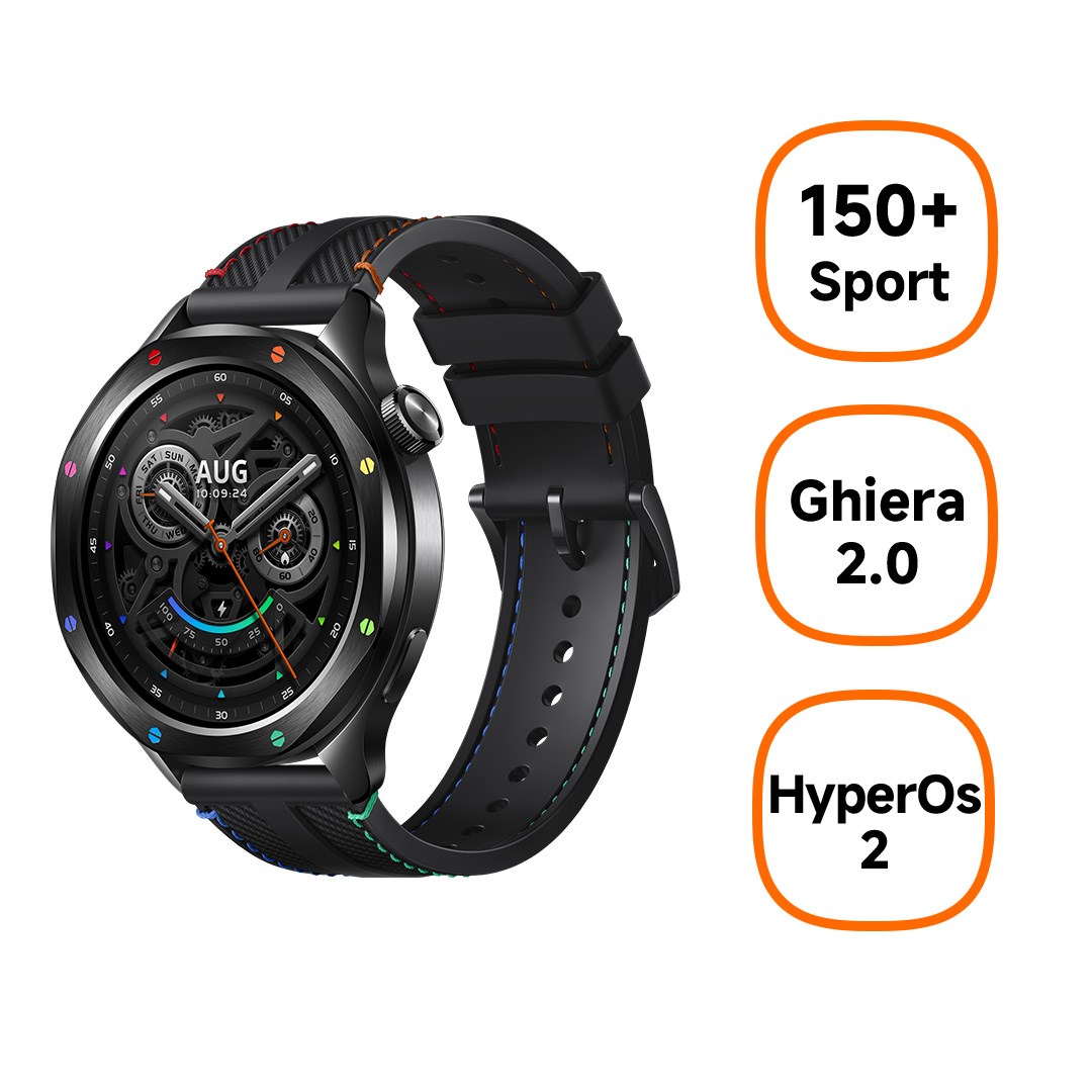 Xiaomi Watch S4 rainbow 3.63 cm (1.43") AMOLED 47.3 mm Digital 466 x 466 pixels Touchscreen Black, Multi Xiaomi Watch S4 rainbow 3.63 cm (1.43") AMOLED 47.3 mm Digital 466 x 466 pixels Touchscreen Black, Multi