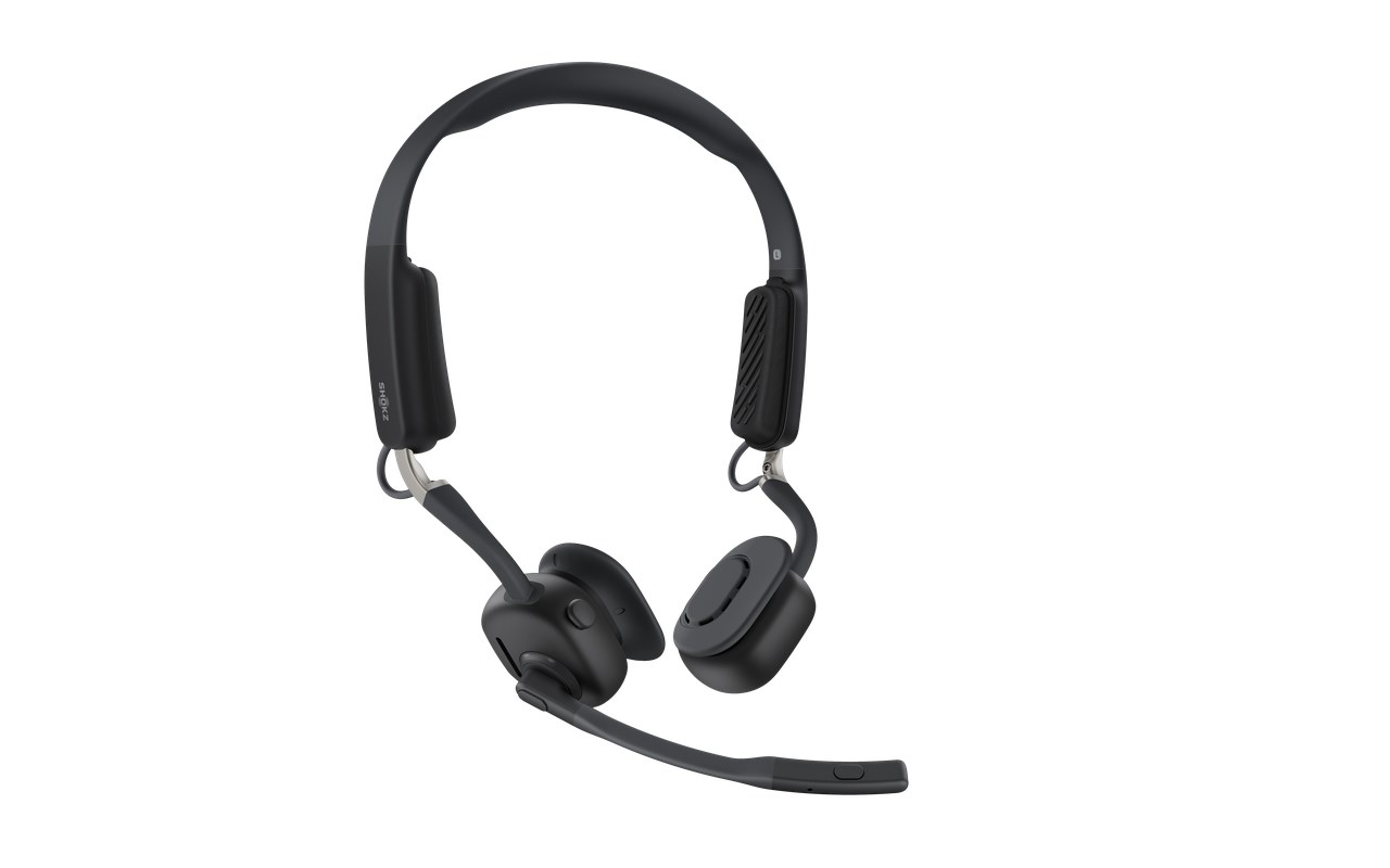 SHOKZ OpenMeet Wireless Bluetooth Bone Conduction Videoconferencing Headset SHOKZ OpenMeet Wireless Bluetooth Bone Conduction Videoconferencing Headset