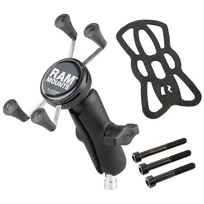 RAM Mounts X-Grip Phone Mount with Motorcycle Handlebar Clamp Base RAM Mounts X-Grip Phone Mount with Motorcycle Handlebar Clamp Base