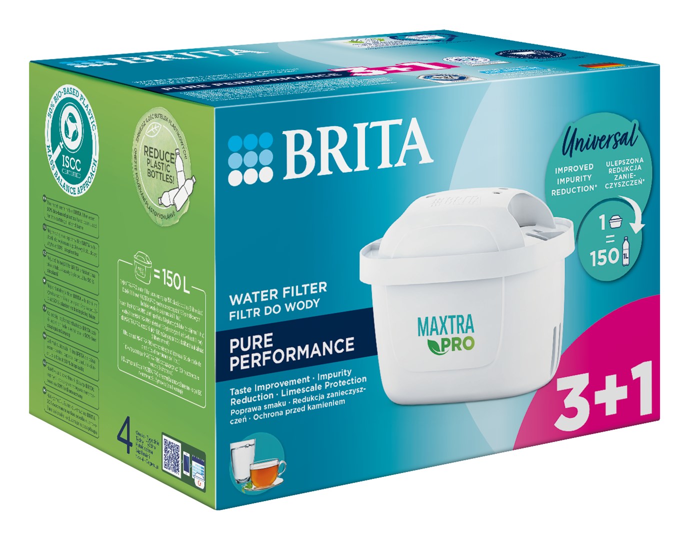 Brita MX+ Pro Pure Performance filter 3+1 pcs Brita MX+ Pro Pure Performance filter 3+1 pcs