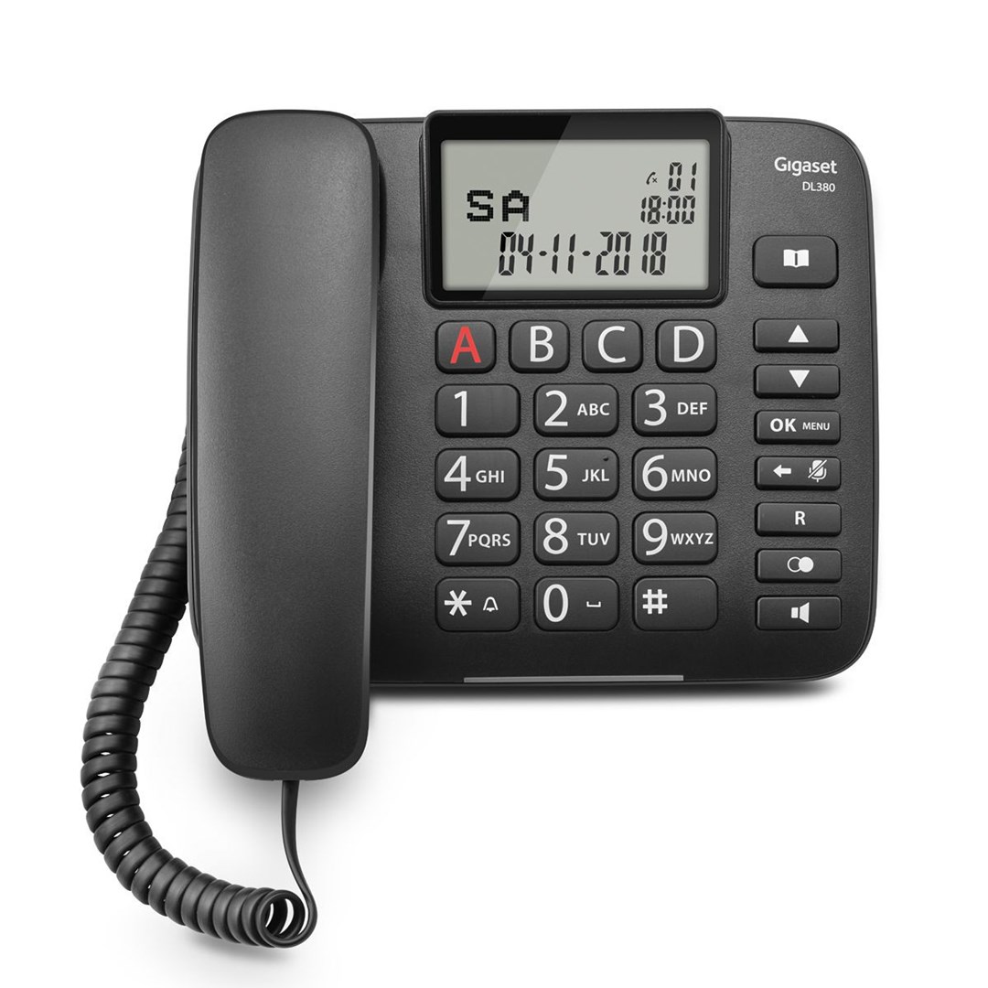 Gigaset DL380 Analog telephone Caller ID Black Gigaset DL380 Analog telephone Caller ID Black