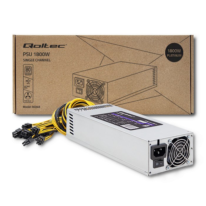 Qoltec 50349 power supply unit 1800 W ATX Grey Qoltec 50349 power supply unit 1800 W ATX Grey