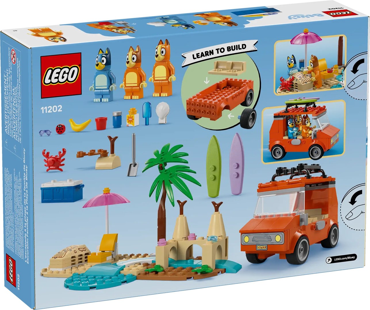 LEGO BLUEY 11202 Bluey's Beach & Family Car Trip LEGO BLUEY 11202 Bluey's Beach & Family Car Trip