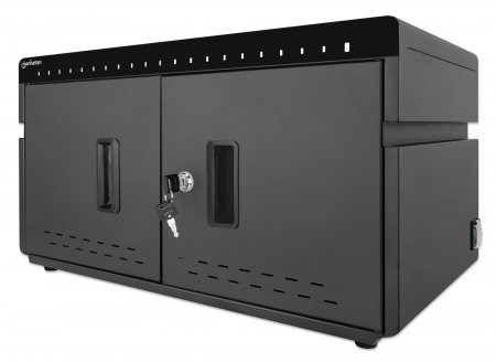 Manhattan iPad to 11" 20-bay Charging Cabinet Desktop via USB-C, Also other tablets and smartphones (with device to USB-C cable), Bays 264x22x235mm, Device charging cables not included (suggest USB-C cable code 356213), Cart, Lockable, EU/UK power co Manhattan iPad to 11" 20-bay Charging Cabinet Desktop via USB-C, Also other tablets and smartphones (with device to USB-C cable), Bays 264x22x235mm, Device charging cables not included (suggest USB-C cable code 356213), Cart, Lockable, EU/UK power co