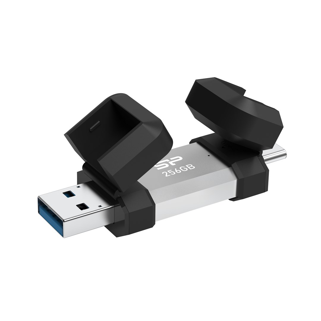 Silicon Power SP256GBUC3C51V1S USB flash drive 256 GB USB Type-A / USB Type-C 3.2 Gen 1 (3.1 Gen 1) Black, Silver Silicon Power SP256GBUC3C51V1S USB flash drive 256 GB USB Type-A / USB Type-C 3.2 Gen 1 (3.1 Gen 1) Black, Silver