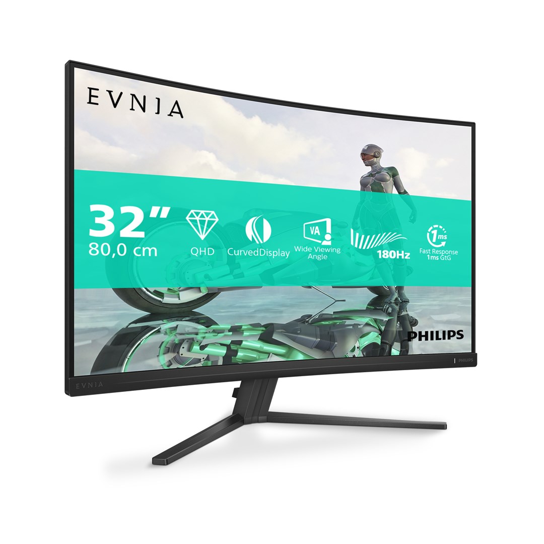 Philips Evnia 32M2C3500L/00 computer monitor 80 cm (31.5") 2560 x 1440 pixels Quad HD LCD Black Philips Evnia 32M2C3500L/00 computer monitor 80 cm (31.5") 2560 x 1440 pixels Quad HD LCD Black