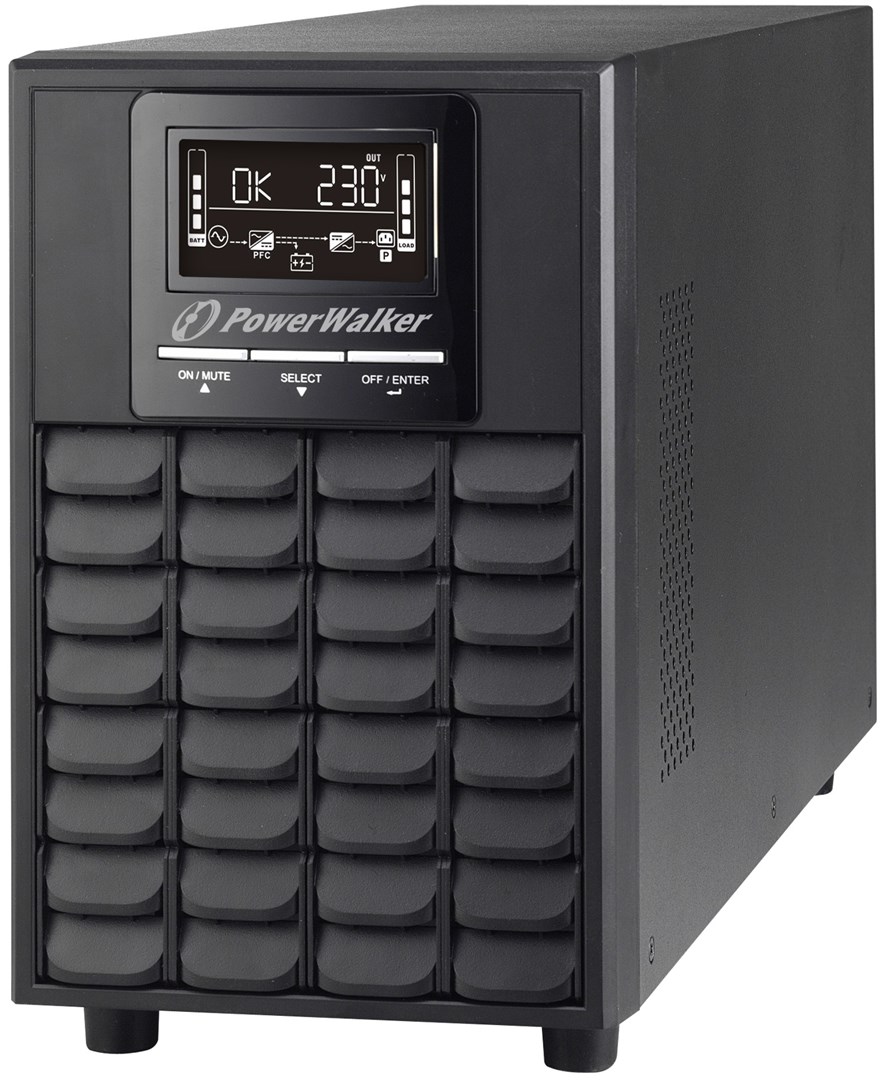 PowerWalker VFI 1000 CG PF1 uninterruptible power supply (UPS) Double-conversion (Online) 1 kVA 1000 W 4 AC outlet(s) PowerWalker VFI 1000 CG PF1 uninterruptible power supply (UPS) Double-conversion (Online) 1 kVA 1000 W 4 AC outlet(s)