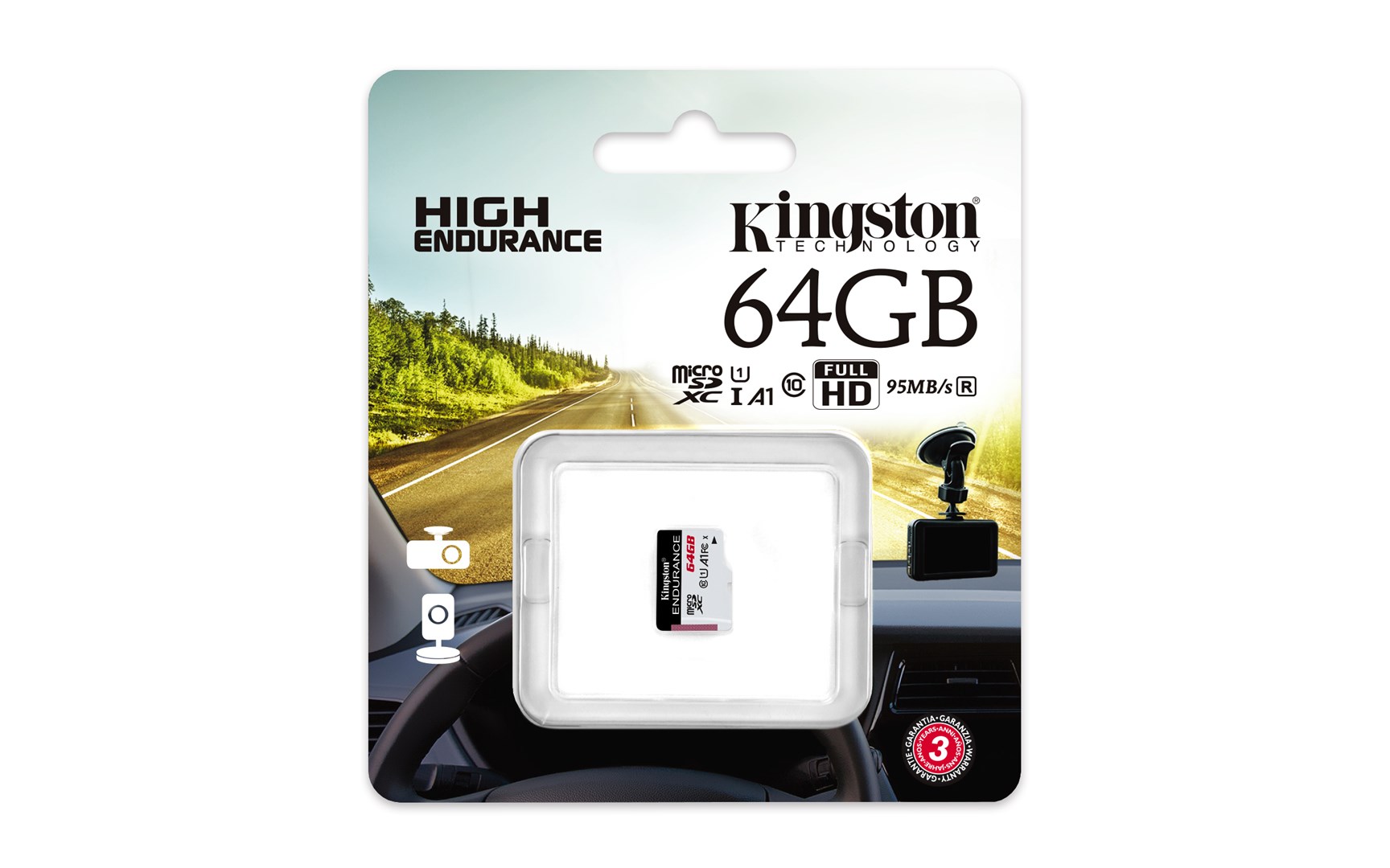 Kingston Technology High Endurance 64 GB MicroSD UHS-I Class 10 Kingston Technology High Endurance 64 GB MicroSD UHS-I Class 10