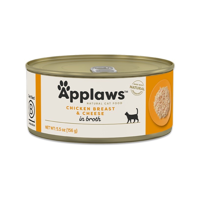 APPLAWS Chicken breast and cheese in broth - wet cat food - 156g APPLAWS Chicken breast and cheese in broth - wet cat food - 156g