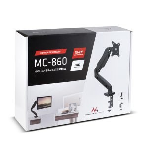 Maclean MC-860 monitor mount / stand 68.6 cm (27") Black Desk Maclean MC-860 monitor mount / stand 68.6 cm (27") Black Desk