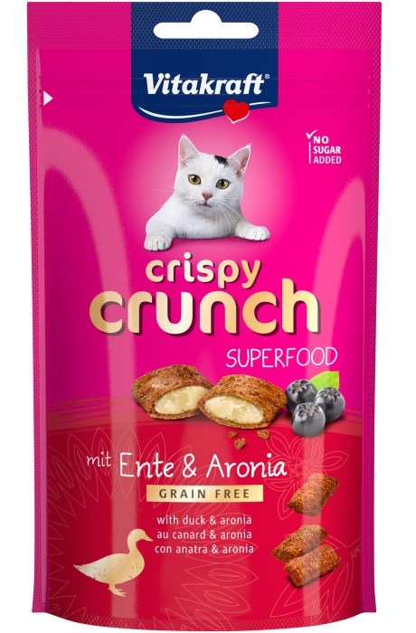 VITAKRAFT Crispy Crunch Duck with chokeberry - cat treats - 60g VITAKRAFT Crispy Crunch Duck with chokeberry - cat treats - 60g