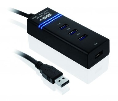 iBox IUH3FB interface hub 5000 Mbit/s Black iBox IUH3FB interface hub 5000 Mbit/s Black