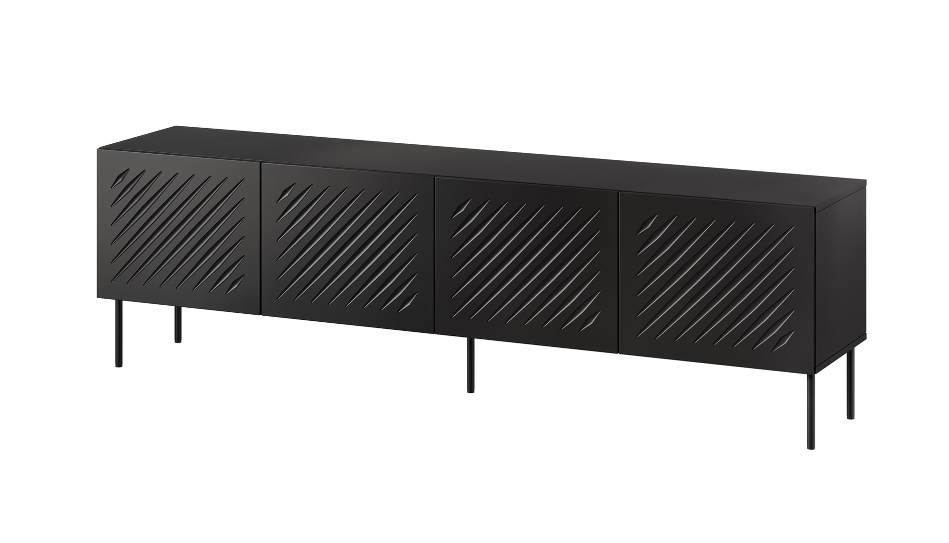 Cama RTV cabinet SIENA 200x40x60 mat black Cama RTV cabinet SIENA 200x40x60 mat black