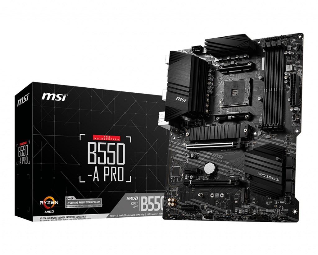 MSI B550-A PRO motherboard AMD B550 Socket AM4 ATX MSI B550-A PRO motherboard AMD B550 Socket AM4 ATX