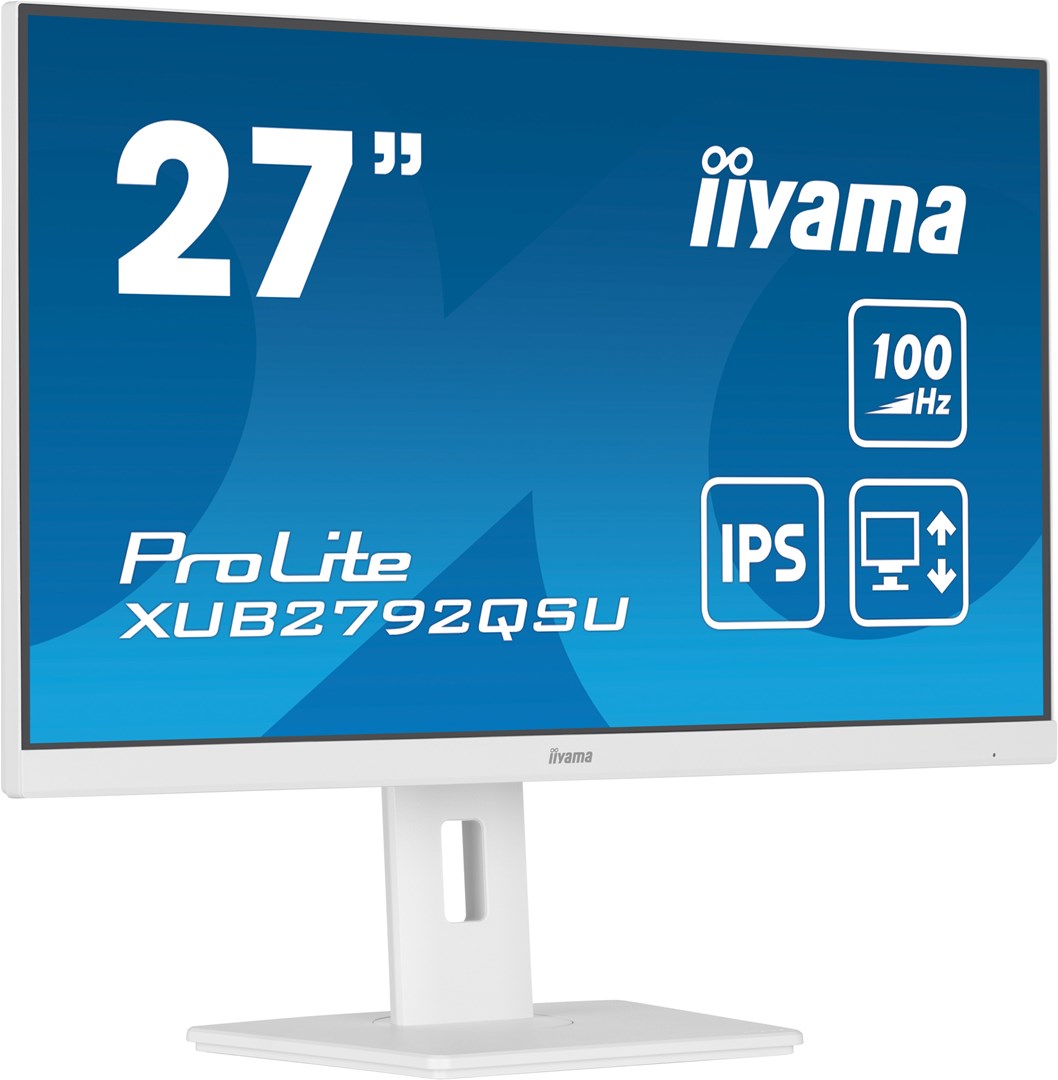 iiyama ProLite 27” QHD IPS technology panel with USB hub and 100Hz refresh rate and 150mm height adjustable stand iiyama ProLite 27” QHD IPS technology panel with USB hub and 100Hz refresh rate and 150mm height adjustable stand