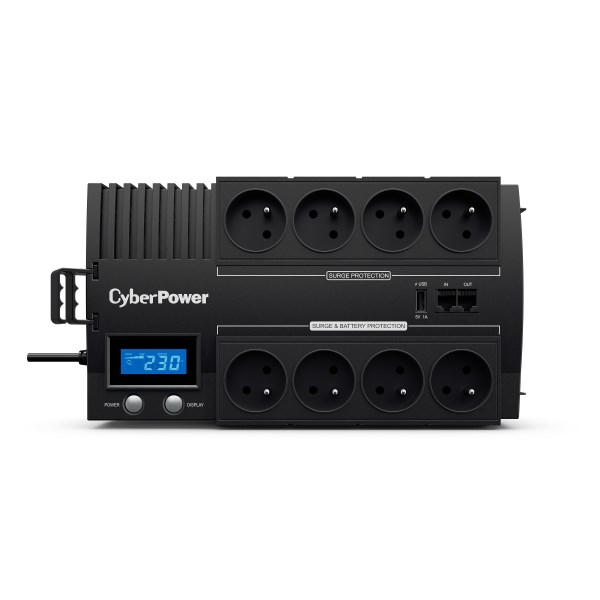 CyberPower BR700ELCD-FR uninterruptible power supply (UPS) Line-Interactive 0.7 kVA 420 W 8 AC outlet(s) CyberPower BR700ELCD-FR uninterruptible power supply (UPS) Line-Interactive 0.7 kVA 420 W 8 AC outlet(s)