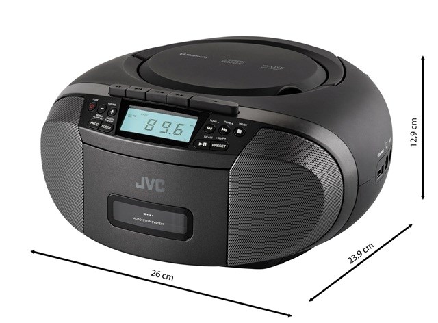 JVC RC-E444B Radio player Black JVC RC-E444B Radio player Black