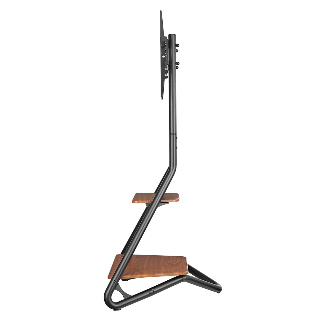 Maclean MC-455 Freestanding Corner TV Stand in Bauhaus Style, Free-standing TV Holder with Two Levels, Made of Wood, Load Capacity up to 10 kg, TV Mount up to 40 kg, 37-75'', Max. VESA 600x400, Max. Height 1460mm Maclean MC-455 Freestanding Corner TV Stand in Bauhaus Style, Free-standing TV Holder with Two Levels, Made of Wood, Load Capacity up to 10 kg, TV Mount up to 40 kg, 37-75'', Max. VESA 600x400, Max. Height 1460mm