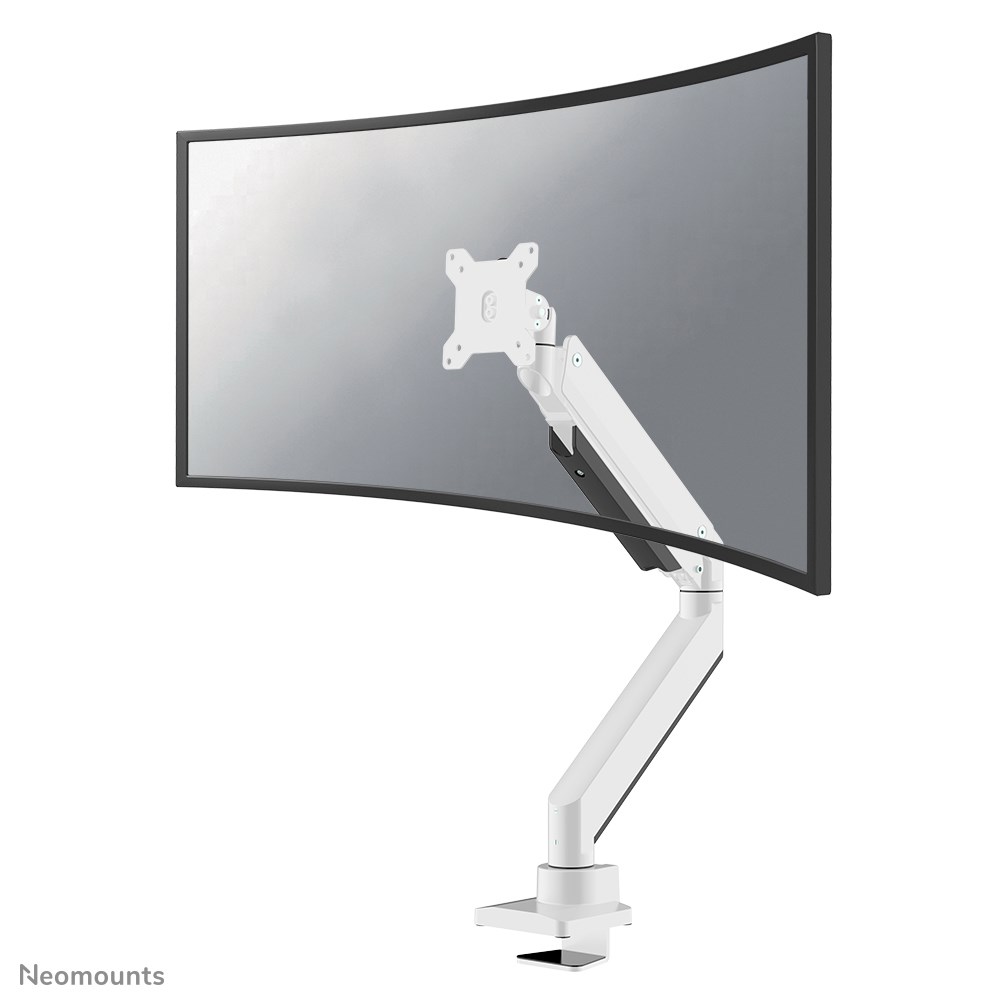 Neomounts NM-D775WHITEPLUS Monitor arm 10-49" - gas spring - Topfix - 180°-stop Neomounts NM-D775WHITEPLUS Monitor arm 10-49" - gas spring - Topfix - 180°-stop