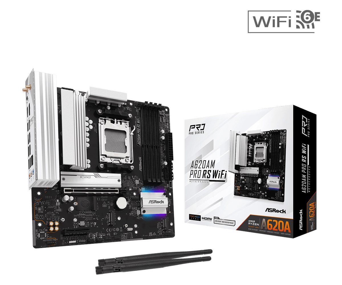 Asrock A620AM PRO RS WIFI motherboard Asrock A620AM PRO RS WIFI motherboard