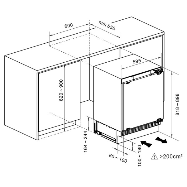 BUILT-IN REFRIGERATOR MPM-116-CJI-17/E WHITE BUILT-IN REFRIGERATOR MPM-116-CJI-17/E WHITE