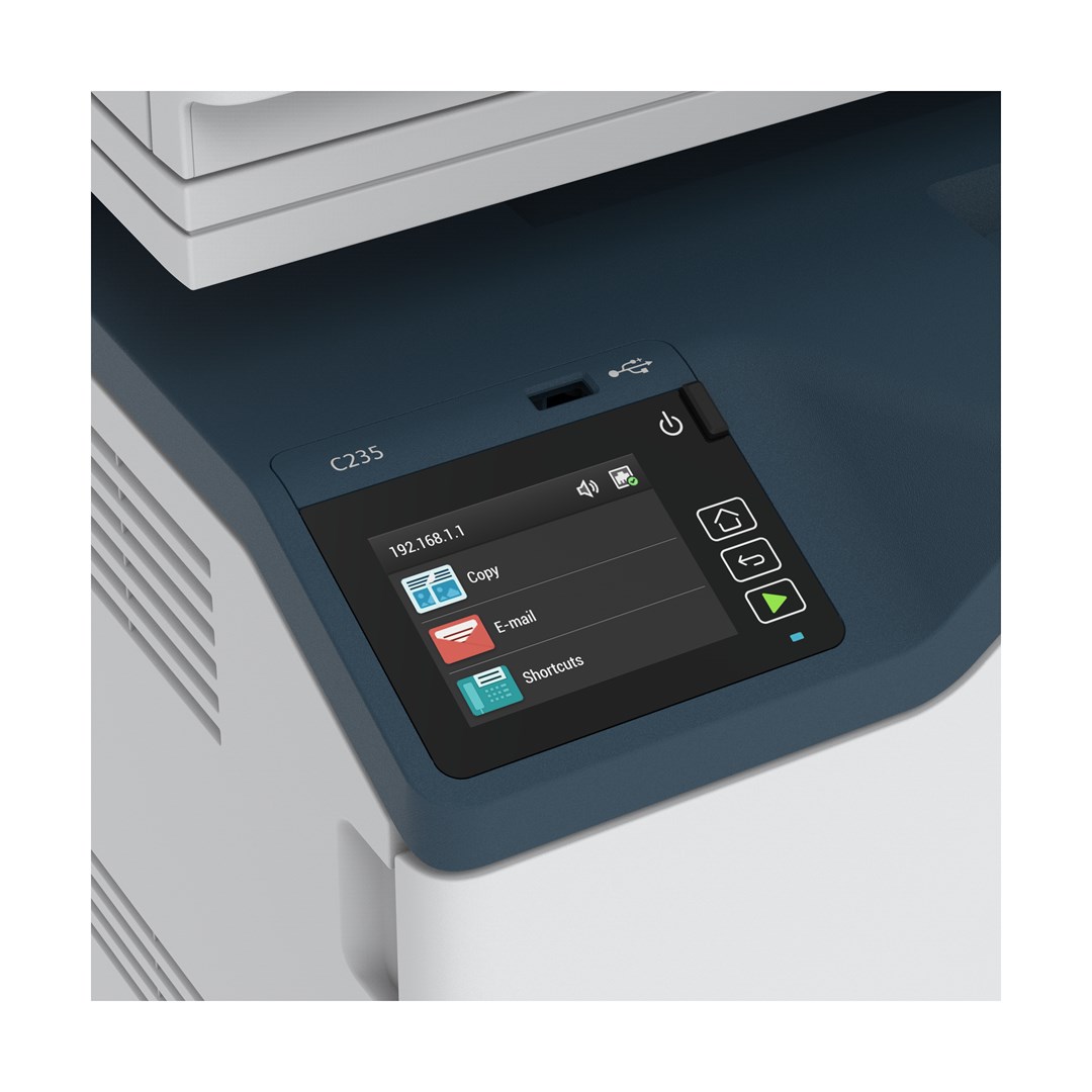 Xerox C235 A4 22ppm Wireless Copy/Print/Scan/Fax PS3 PCL5e/6 ADF 2 Trays Total 251 Sheets Xerox C235 A4 22ppm Wireless Copy/Print/Scan/Fax PS3 PCL5e/6 ADF 2 Trays Total 251 Sheets