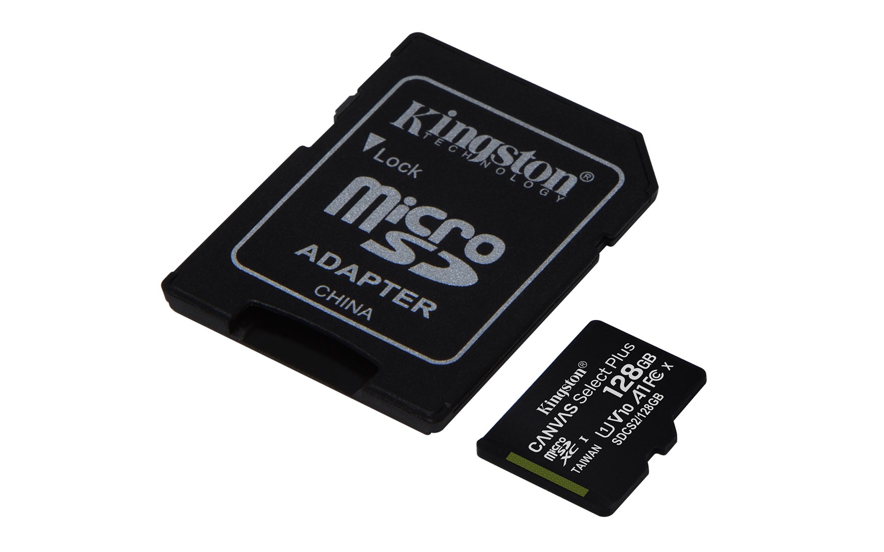 Kingston Technology Canvas Select 128GB micSDXC Plus 100R A1 C10 Card + ADP Kingston Technology Canvas Select 128GB micSDXC Plus 100R A1 C10 Card + ADP