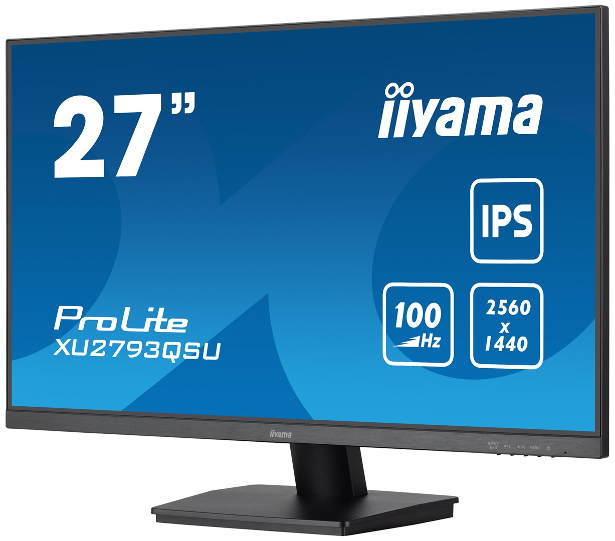 iiyama ProLite 27” QHD IPS technology panel with USB hub and 100Hz refresh rate iiyama ProLite 27” QHD IPS technology panel with USB hub and 100Hz refresh rate