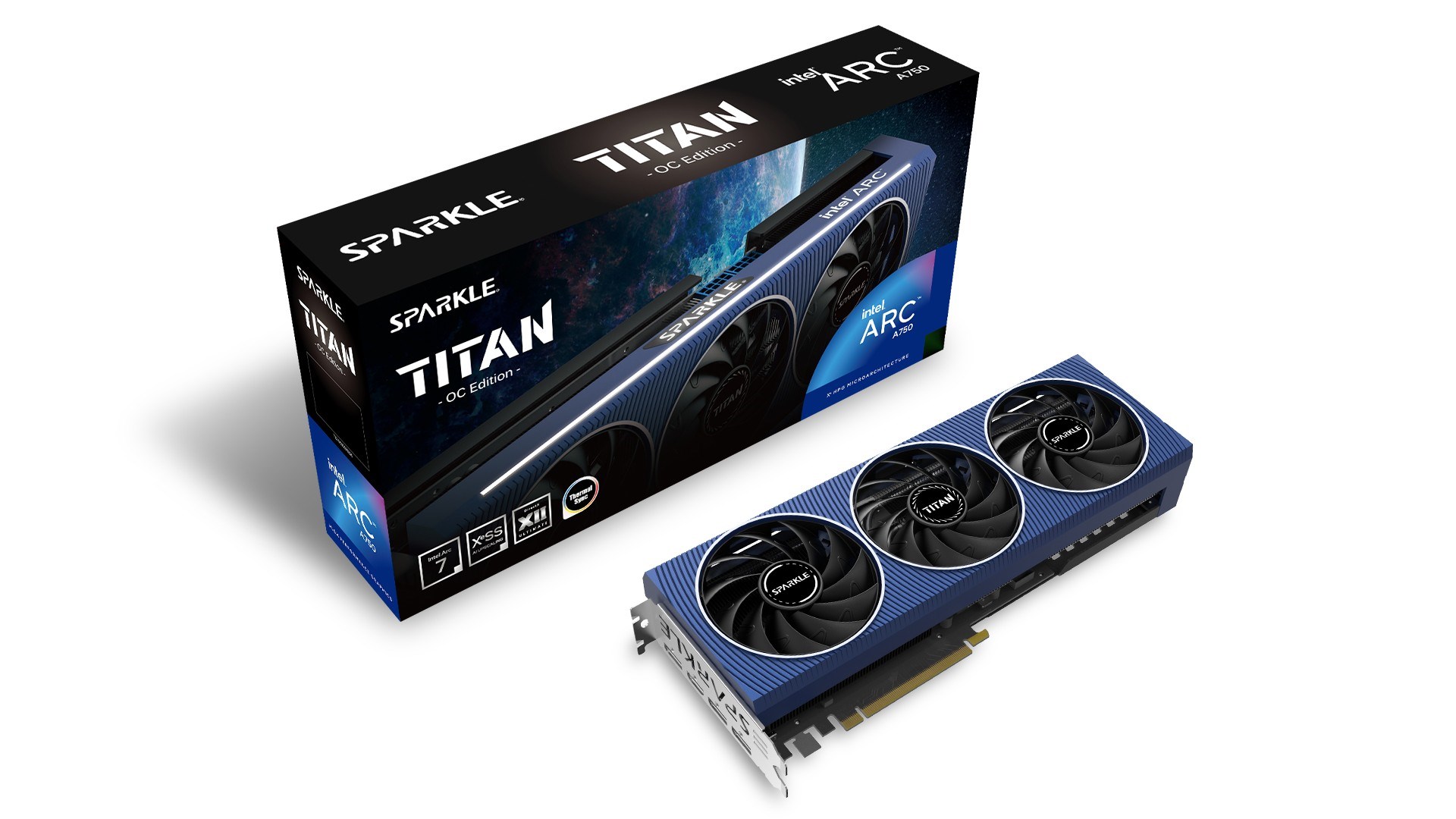 Sparkle Intel Arc A750 TITAN OC Edition 8 GB GDDR6 graphics card Sparkle Intel Arc A750 TITAN OC Edition 8 GB GDDR6 graphics card
