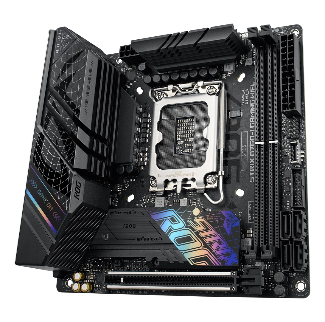ASUS ROG STRIX B760-I GAMING WIFI Intel B760 LGA 1700 mini ITX ASUS ROG STRIX B760-I GAMING WIFI Intel B760 LGA 1700 mini ITX