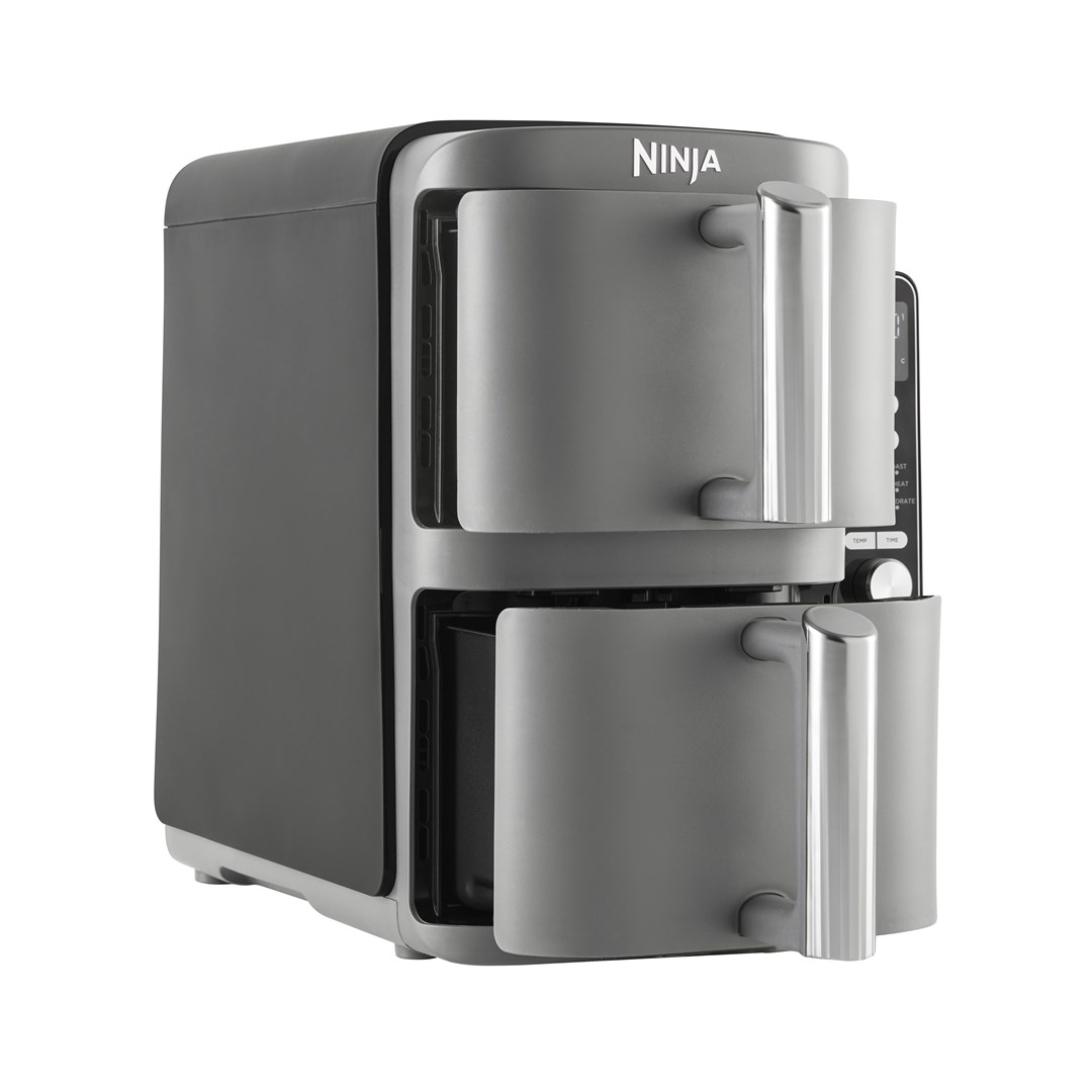Ninja SL400EU fryer Double 9.5 L 2470 W Hot air fryer Black, Grey Ninja SL400EU fryer Double 9.5 L 2470 W Hot air fryer Black, Grey