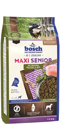 Bosch Hundefutter Maxi Senior Geflügel, 1er Pack (1 x 12.5 kg) Poultry, Rice Bosch Hundefutter Maxi Senior Geflügel, 1er Pack (1 x 12.5 kg) Poultry, Rice