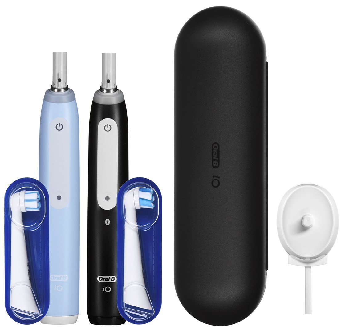 Braun Oral-B iO 3 electric toothbrush set DUO BLACK & BLUE Braun Oral-B iO 3 electric toothbrush set DUO BLACK & BLUE